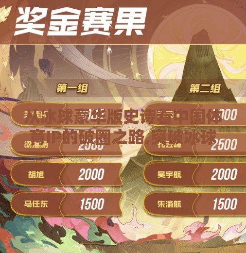 从冰球豪华版史诗看中国体育IP的破圈之路,突破冰球豪华版史诗